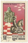 Stamps : Africa : Guinea_Bissau :  Historia do Xadrez