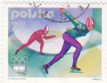Sellos del Mundo : Europa : Polonia : 2259 - Olimpiadas de invierno Insbruck, patinaje sobre hielo