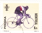 Sellos de Europa - Polonia -  2286 - Olimpiadas Montreal, ciclismo