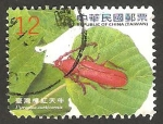 Stamps : Asia : Taiwan :  coleóptero pyrestes curticornis 