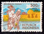 Stamps Indonesia -  Autosuficiencia alimentaria