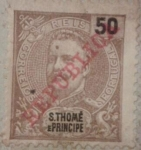 Stamps Portugal -  s.thome e principe correios republica 1914