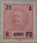 Stamps : Europe : Portugal :  azores correios 1914