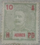 Stamps Portugal -  azores correios 1914