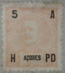 Stamps Portugal -  azores correios 1914