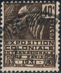 Sellos de Europa - Francia -  EXPOSICIÓN COLONIAL INTERNACIONAL DE PARIS. MUJER FACHI. Y&T Nº 271
