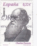 Stamps Spain -  personaje- Charles Darwin, naturalista      (k)