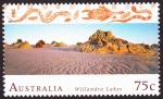 Stamps Australia -  AUSTRALIA - Región de los Lagos Willandra