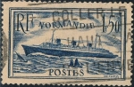 Stamps : Europe : France :  EL PAQUEBOTE NORMANDIA. Y&T Nº 299