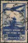 Stamps : Europe : France :  CONQUISTA AEREA DEL ATLÁNTICO SUR. Y&T Nº 320