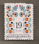 Stamps : Europe : Hungary :  Bordado