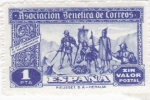 Stamps Spain -  Asociación Benéfica de Correos-Comunicación de Hogueras Indias-Sin valor postal-     (k)