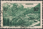 Stamps France -  APERTURA DE LA CARRETERA DEL COL DEL ISERAN. Y&T Nº 358