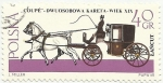Stamps Poland -  COCHES A CABALLO