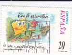 Stamps Spain -  El Sello compañero inseparable- VIVE LA NATURALEZA -     (k)