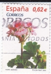 Stamps Spain -  Flora-  GERANIO       (k)