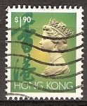 Stamps Hong Kong -  Reina Isabel II.