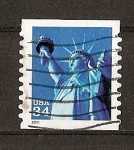 Stamps : America : United_States :  Estatua de la Libertad./ Autoadhesivo.