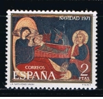 Stamps Spain -  Edifil  2061  Navidad´71  Fragmento del altar de Avila. 