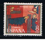 Stamps Spain -  Edifil  2062 Navidad´71  Fragmento del altar de Sant Andreu de Sagars. 