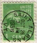 Stamps : America : United_States :  20 George Washington