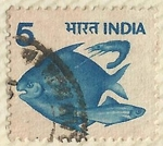 Stamps : Asia : India :  PECES