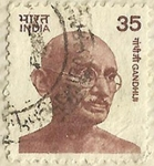 Sellos de Asia - India -  GANDHI