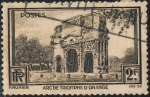 Stamps France -  TURISMO. ARCO DEL TRIUNFO DE ORANGE. Y&T Nº 389