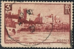 Stamps France -  AVIGNON. EL CASTILLO DE LOS PAPAS Y EL PUENTE BENAZET. Y&T Nº 391