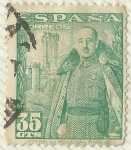 Sellos de Europa - Espaa -  FRANCO Y EL CASTILLO DE MOTA