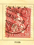 Sellos del Mundo : Europa : Suiza : Helvetia Ed 1867