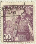 Stamps Spain -  FRANCO Y EL CASTILLO DE MOTA