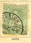 Sellos de Europa - Suiza -  Helvetia Ed 1867