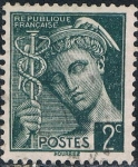 Stamps : Europe : France :  MERCURIO 1938-41. Y&T Nº 405