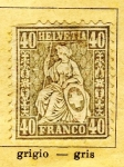 Sellos de Europa - Suiza -  Helvetia Ed 1875