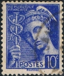 Stamps : Europe : France :  MERCURIO 1938-41 Y&T Nº 407