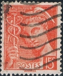 Stamps : Europe : France :  MERCURIO 1938-41 Y&T Nº 408