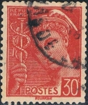 Stamps : Europe : France :  MERCURIO 1938-41 Y&T Nº 412