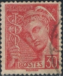 Stamps France -  MERCURIO 1938-41 Y&T Nº 412