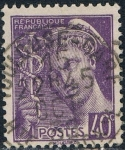 Stamps : Europe : France :  MERCURIO 1938-41 Y&T Nº 413
