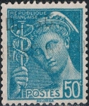 Stamps : Europe : France :  MERCURIO 1938-41 Y&T Nº 414A