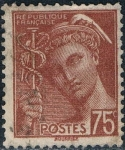 Stamps : Europe : France :  MERCURIO 1938-41 Y&T Nº 416A
