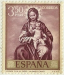 Stamps Spain -  VIRGEN CON EL NIÑO