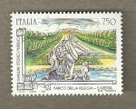 Stamps Italy -  Parque de la Reggia