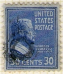 Stamps United States -  72 Theodore Roosevelt