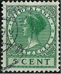 Stamps Netherlands -  Wilherlmine