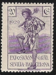 Stamps Spain -  Herald of Barcelona