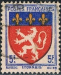 Stamps France -  ESCUDOS DE PROVINCIAS. LION. Y&T Nº 572