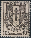 Stamps : Europe : France :  CADENAS ROTAS 1945-47. Y&T Nº 670