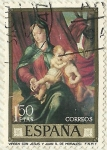 Stamps Spain -  VIRGEN CON JESUS Y JUAN